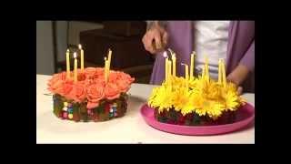 Centerpiece Ideas, Candy Designs with Flowers  - Iris Rosin- TV show - Eisuv+