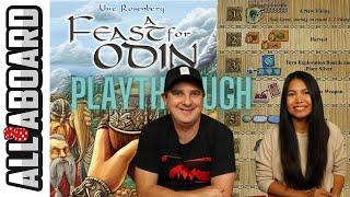 A FEAST FOR ODIN | Board Game | 2-Player Playthrough | It Takes A Pillage