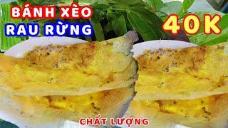 Quá To Với Bánh Xèo Rau Rừng Miền Tây Đậm Chất Ăn 1 Cái Đã Thèm Ở Sài Gòn #anuong #food #streetfood