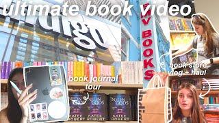 ULTIMATE BOOK VIDEO | new bookish tattoo, bookstore vlog, book hauls, my reading journal + more 