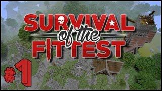 Minecraft :: Survival of the Fittest #1 - Helicopter Drop