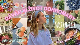 DÁVÁM SI ŽIVOT DOHROMADY, glow up for summer 2021 VLOG, učení, cvičení, MANIFESTACE, that girl trend