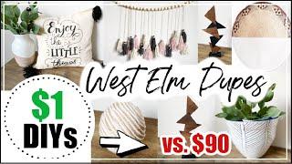 DOLLAR TREE DIY ROOM DECOR WEST ELM Inspired | DIY BOHO DECOR | Momma From Scratch