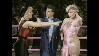 GLOW Wrestling The Widow, Godiva and Tanya vs Ninotchka, Roxy Astor and Tiffany Mellon