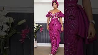 Pink Asoebi style inspiration #africanfashion #trending #youtubeshort #asoebistyles #short Eberals