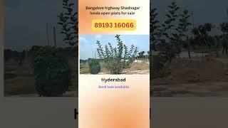 #banglore  highway open plots #Shadnagar hmda open plots for sale in Hyderabad