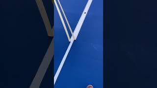 Satisfying taking painters tape off tennis court to make perfect straight lines #satisfyingvideo