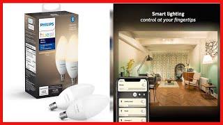 Philips Hue White 2-Pack LED Smart Candle, Bluetooth & Zigbee Compatible
