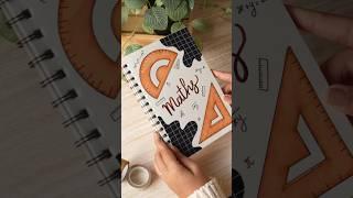 Maths School Project Front Page Design | Book Cover Design #diy #bookcover #shorts #diypainting