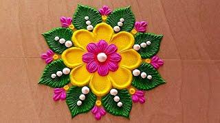 simple rangoli design. small rangoli design.Beautifulrangoli designattractive rangoli