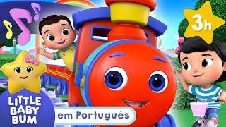 Rodas no trem do bebê | 3 HORAS DE LBB BRASIL! | Desenhos Animados e Músicas Infantis em Português