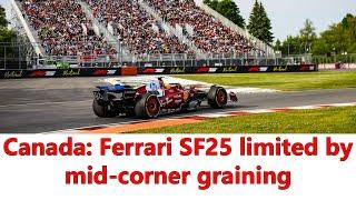 Front-end graining limits Ferrari pace in FP2, SF25 loses out in terms of EOSS | F1 Canada telemetry