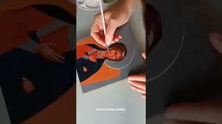 Написание нимба, икона Архангела Михаила #иконопись #иконописнаяшкола