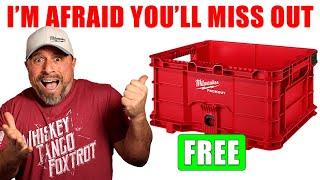 FREE Packout CRATE, Milwaukee Tool is CRAZY!