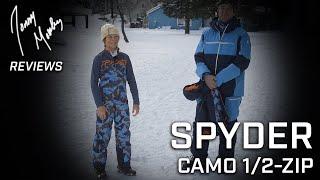 Jonny Moseley Reviews: 24/25 Spyder Camo Youth 1/2-Zip Mid-Layer