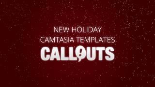 NEW Holiday Themed Camtasia Templates