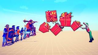 PRESENT ELF BOSS vs EVERY MEGA FACTIONS | TABS - Totally Accurate Battle Simulator