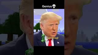 DONALD TRUMP TALKS MINECRAFT #minecraft #shorts #viral