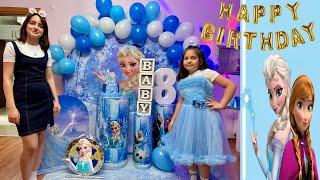 ZEYNEP HİRANUR SÜRPRİZ ELSA KONSEPTLİ DOĞUM GÜNÜ PARTİSİ/HAPPY BİRTHDAY CAKE