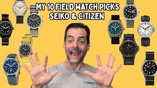 My 10 Field Watch Picks from Seiko, Citizen and Bulova