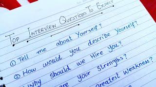 Top Interview Questions To Expect | GARJAN Knowledge #interview