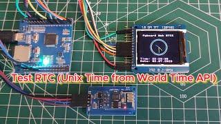 Test Web RTC Unix Time from World Time API #arduinoproject  #arduino #electronicproject