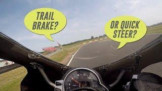 Trail Braking or Quick Steering on Track: Which Approach is Best?