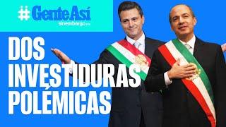 #GenteAsí¬ En 2006, Calderón asumió entre gritos. En 2012, Peña en medio de represión