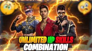 Unlimited (HP) Character Skill Combination 2024 | (BR & CS) Best character combination in free fire