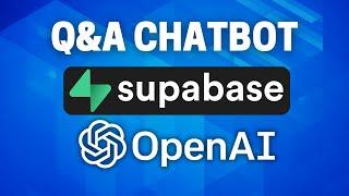 Build a Chatbot With Custom Data Using ChatGPT and Supabase