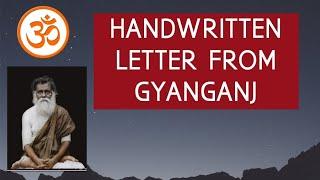 HANDWRITTEN LETTER FROM GYANGANJ