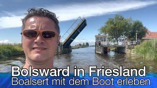 Experience Bolsward (Boalsert) in Friesland by boat