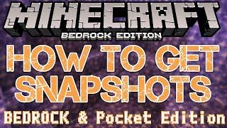  How To Play Snapshots and Beta Version of Minecraft on Bedrock and Pocket Edition 