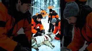 Injured wolf trapped in Barbed Wire gets an emotional helicopter Rescue | Emotional story