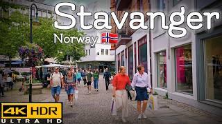 Walk with Me in Stavanger in Norway | City Center | 4K HDR | July 2024