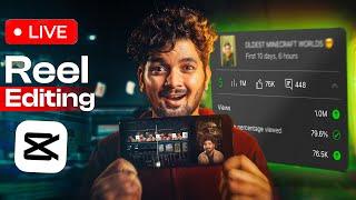 LIVE Step by Step REEL VIDEO EDITING Tutorial in CapCut Mobile