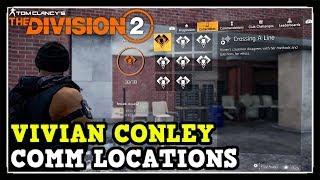 The Division 2 All Vivian Conley Comms Locations (Warlords of New York Vivian Conley Comms)