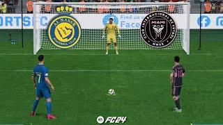 Ronaldo Vs Messi | FC 24 | Al Nassr Vs Inter Miami | Final Penalty Shootout | PS5