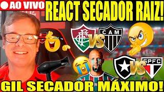 REACT RAIZ SECADOR AO VIVO! FLUMINENSE X ATLÉTICO ! BOTAFOGO X SÃO PAULO! AO VIVO!