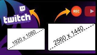 Record and Stream at DIFFERENT Resolutions at the Same Time EASY with OBS
