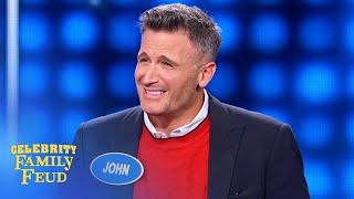 YIKES! This is where John Hill thinks Grandma keeps her treats! | Celebrity Family Feud