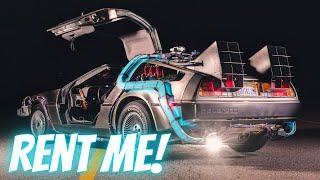 RENT A DELOREAN TIME MACHINE FOR YOUR NEXT EVENT AND GO BACK TO THE FUTURE!