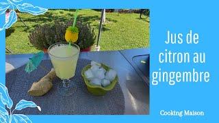 Jus de gingembre et citron