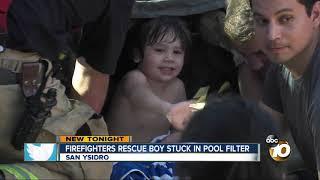 SD firefighters rescue San Ysidro boy trapped in pool filter