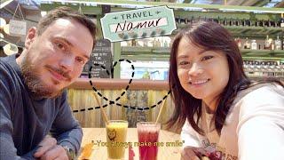 Travel to Namur 丨 International Street Food at Wolf 【Travel Vlog • International Couple 】