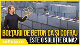 Se pot folosi BOLȚARII DE BETON pe post de cofraj? În ce situații este o soluție bună?