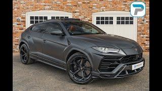 2018/68 LAMBORGHINI URUS 4.0 IN GRIGIO KERES WITH TERRA ASIA ELEGANTE LEATHER INTERIOR