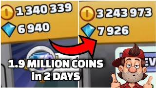 1.9 MILLION COINS IN 2 DAYS | Reaching Legend | Hill Climb 2