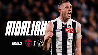 Lightning strikes at the MCG as the Pies down the Demons ️