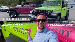 Tuscadero Pink & Gecko Green | NEW 2021 Limited Edition color for Jeep Wrangler